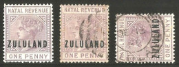 Zululand Revenue1888. 1d Lilac Ovpt ZULULAND. ESHOWE See Note. Barefoot 1. - Zululand (1888-1902)