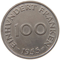 SAARLAND 100 FRANKEN 1955  #c064 0573 - 100 Francos