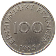 SAARLAND 100 FRANKEN 1955  #a043 0303 - 100 Franken