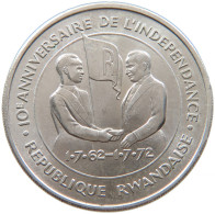 RWANDA 10 FRANCS 1972 FAO #t011 0451 - Rwanda