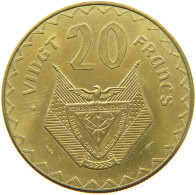 RWANDA 20 FRANCS 1977  #c055 0211 - Rwanda