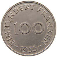 SAARLAND 100 FRANKEN 1955  #c016 0059 - 100 Franken