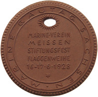 SACHSEN MEDAILLE 1928 MARINE GAUTAG SACHSEN #alb007 0141 - Autres & Non Classés