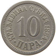 SERBIA 10 PARA 1884 Milan I (1882-1889) Alexander I (1889-1903) Peter I (1903-1918) #a090 0267 - Serbia