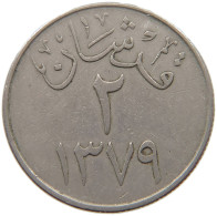 SAUDI ARABIA 2 GHIRSH 1379  #s066 0047 - Saudi Arabia