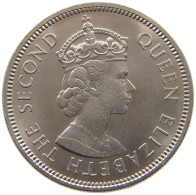 SEYCHELLES 1/2 RUPEE 1972 Elizabeth II. (1952-2022) #s061 0409 - Seychelles