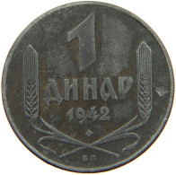 SERBIA DINAR 1942  #s064 0319 - Servië