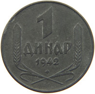 SERBIA DINAR 1942  #c017 0081 - Serbia