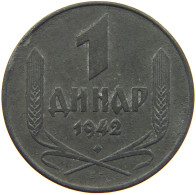 SERBIA DINAR 1942  #c017 0081 - Serbie