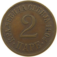 SERBIA 2 PARE 1904 Petar I. (1903-1918) #c082 0413 - Servië