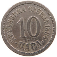 SERBIA 10 PARA 1884 Milan I. (1882-1889) #a046 0525 - Servië