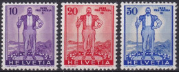 MiNr. 294 - 296 Schweiz 1936, 1. Okt. „Pro Patria“: Freiburger Senn - Postfrisch/**/MNH - Ungebraucht