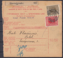 Action !! SALE !! 50 % OFF !! ⁕ Kingdom Of Yugoslavia 1928 ⁕ Parcel Post - Receipt ⁕ SLOVENJGRADEC To Split - Brieven En Documenten