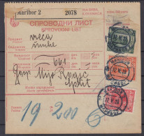 Action !! SALE !! 50 % OFF !! ⁕ Kingdom Of Yugoslavia 1928 ⁕ Parcel Post - Receipt ⁕ MARIBOR To Split - Covers & Documents