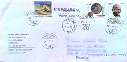 PORTUGAL 2023 Cover Gandhi 2019 Reunion FRANCE 2 - Lettres & Documents