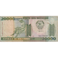 Billet, Mozambique, 20,000 Meticais, 1999, 1999-06-16, KM:140, TB+ - Moçambique