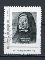 FRANCE - PERSONNALISÉS - JEANNE JUGAN -  N° Yvert 13 (IDT) OBLI;  LETTRE PRIORITAIRE 20 G (IMP. EN NOIR) - Used Stamps