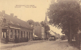 BRASSCHAAT POLYGONE 1923 KERKPLEIN TRAM STOOMTRAM VICINAL EN CAFÉ L'UNION - MOOIE ANIMATIE - FRANCOIS MERKSEM - Brasschaat