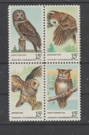 USA 1978   HIBOU    N° 1218 / 21  Neuf XX - Unused Stamps