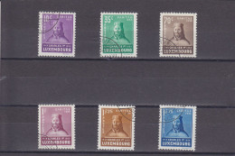 LUXEMBOURG - O / FINE CANCELLED - 1935 - CARITAS - CHARLES I -  Yv. 276/81   -   Mi. 284/9 - Used Stamps