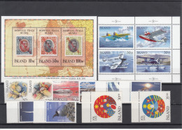 Iceland 1993 - Full Year MNH ** - Komplette Jahrgänge