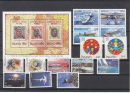 Iceland 1993 - Full Year MNH ** - Años Completos