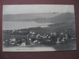 CPA SUISSE Canton NEUCHATEL LANDERON Et Le Lac De Bienne 1909 RARE PLAN ? - Le Landeron