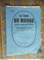 LE TOUR DU MONDE 10/07/1860 ALGERIE TEBESSA CARACALLA DJEMDA DE SIDI MOHAMED TEMPL MINERVE FEME ARABE PORTE SALOMON MEND - 1850 - 1899