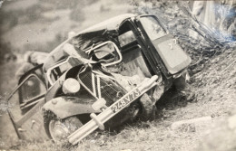 Automobile - Carte Photo Voiture CITROËN TRACTION Accidentée - Accident - Auto - Passenger Cars