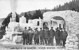 Les Ponts De Martel En Hiver Winter Inverno Locomotive De Glace Train Bahn - Ponts-de-Martel