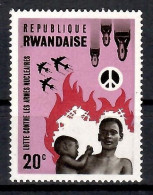 Rwanda 1966 - MNH ** - Lutte Contre Les Armes Nucléaires - Michel Nr. 177A (rwa112) - Ungebraucht