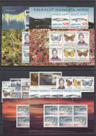 Greenland 1997 - Full Year MNH ** Including Booklet Sheets - Années Complètes