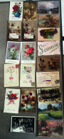 Lot 300 Cpa Et Cpsm Fleurs, Fantaisie, Toutes Photographiées - 100 - 499 Postkaarten