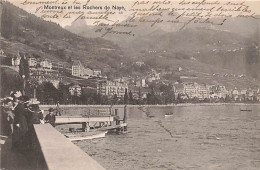 Montreux Et Les Rochers De Naye Quais 1911 Rare - Montreux