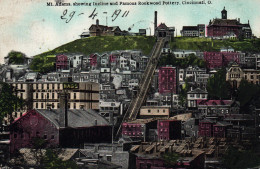 Mt Mont Adams, Showing Incline And Famous Rookwood Pottery, Cincinnati Ohio O - Funiculaire, Funicular - Cincinnati