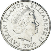 Monnaie, Îles Caïmans, 25 Cents, 2002 - Cayman Islands