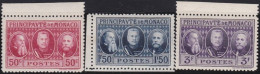 Monaco     .  Y&T   .   111/113     .  **  .    Neuf Avec Gomme Et SANS Charnière - Unused Stamps