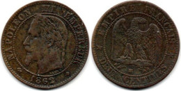 MA 28320 / 2 Centimes 1862 BB TB - 2 Centimes