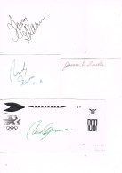 JEUX OLYMPIQUES - AUTOGRAPHES DE MEDAILLES OLYMPIQUES - CONCURRENTS DES ETATS-UNIS  - - Autógrafos