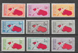 MADAGASCAR 1941 - Série Complète YT PA16 à PA 24 - NEUF ** - Ile, Carte, Avion,  Island, Map,  Plane - Neufs