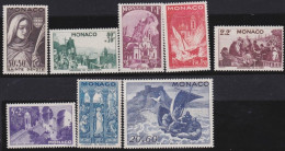 Monaco     .  Y&T   .   8 Timbres   .  **  .    Neuf Avec Gomme Et SANS Charnière - Unused Stamps