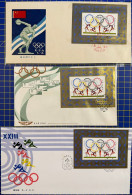 CHINA J103 23RD OLYMPIC GAMES, FDC X 3 TYPES. - Lots & Serien