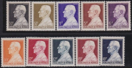 Monaco     .  Y&T   .   302/306  .  **  .    Neuf Avec Gomme Et SANS Charnière - Unused Stamps