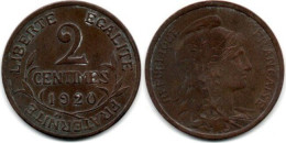 MA 28329 /   2 Centimes 1920 TTB - 2 Centimes