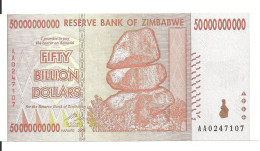 ZIMBABWE 50 BILLION 2008 UNC P 87 - Zimbabwe