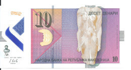 MACEDOINE 10 DENARI 2018 UNC P 25 - Macédoine Du Nord