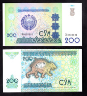 UZBEKISTAN 200 SUM 1997 PIK 80 FDS - Uzbekistan