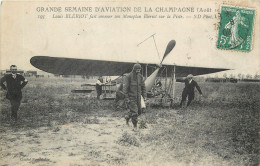 AVIATION - Grande Semaine De La Champagne 1909 - Louis Blériot Et Son Monoplan - Reuniones