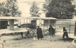 AVIATION - Aeroplane Farman Au Camp De Chalons - Rentrée Au Hangar - Avion Biplan - Aerodrome