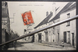 78 - Trappes - CPA - Grande Rue - édition Laurent , Tabac  - 1913 - TBE - - Trappes